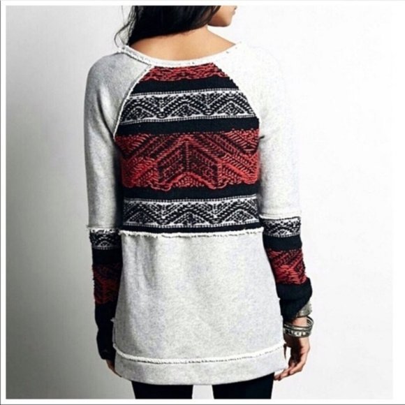Free People Fair Isle Pullover Sweatshirt - Picture 2 of 2